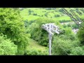 Matlock Bath Cable Cars in Time-Lapse as seen from the Heights of Abraham, Derbyshire.