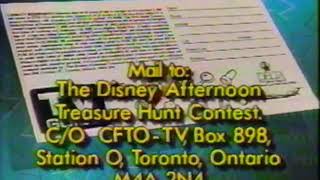 The Disney Afternoon Treasure Hunt Contest (1992) Promo