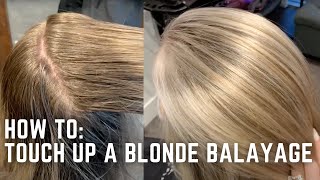 How to touch up a Blonde Balayage
