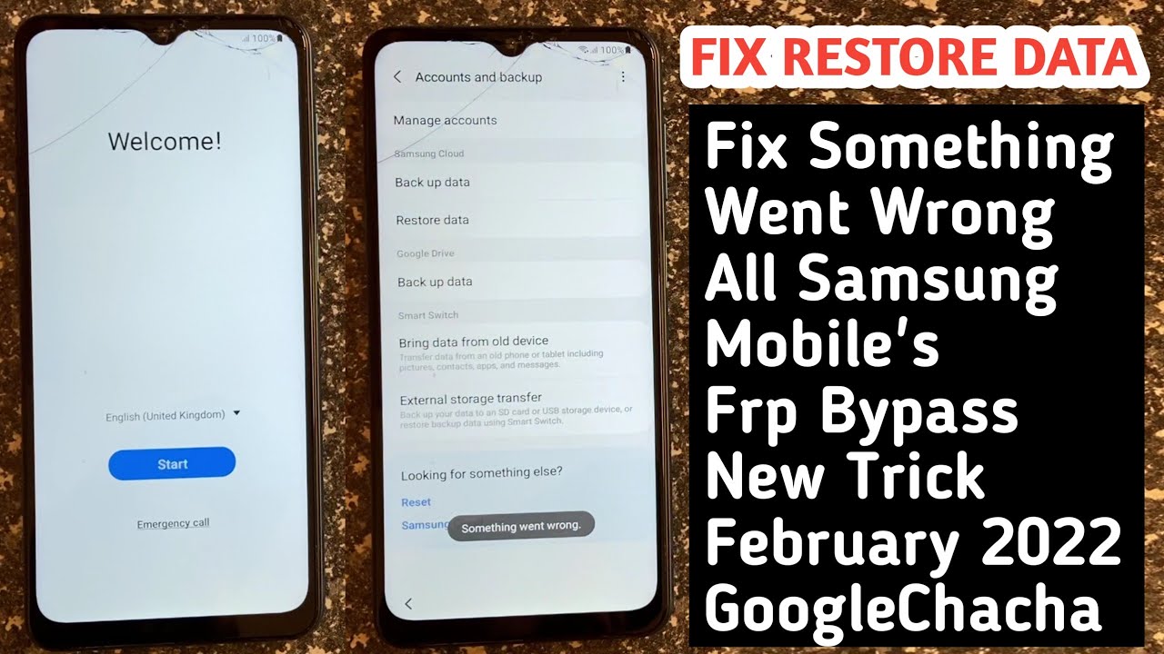 New Samsung Frp / Fix SomeThing Went Wrong / All Samsung New Samsung Frp / Fix SomeThing Went Wrong / All Samsung