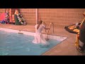 Bride in the pool wetlook fun part 02