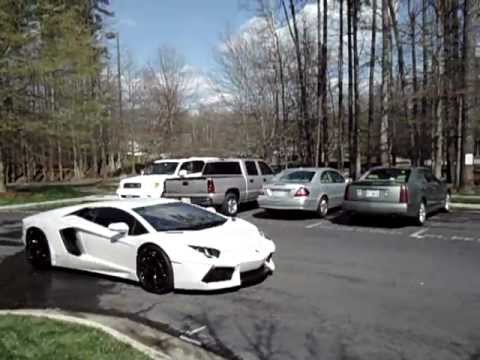 Lamborghini Aventador and Porsche 911 GT3 RS at Caffeine and Octane 