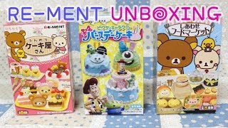 Re-Ment Unboxing Happy Food Market, Pixar Cakes, And Rilakkuma Cakes