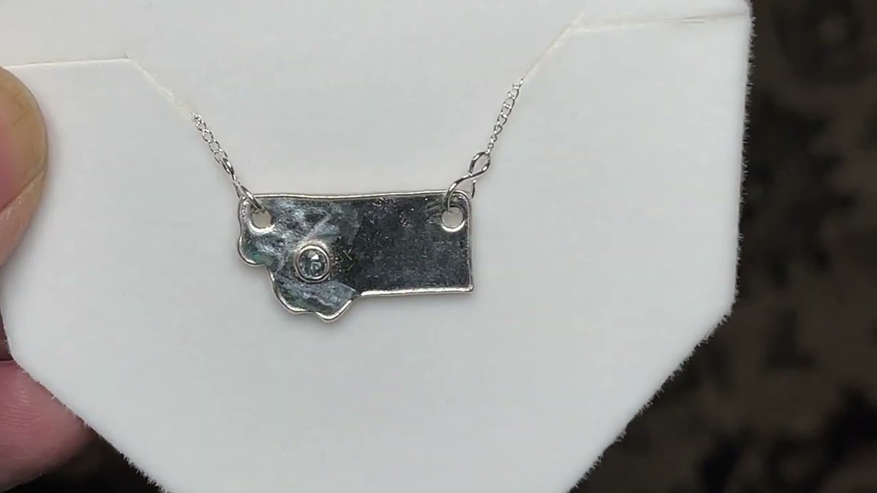 Montana Sapphire State of Mind Necklace Pendant