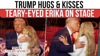 Trump Dances At Kirk Funeral Tearful Erika Cracks A Smile Watch Viral Video