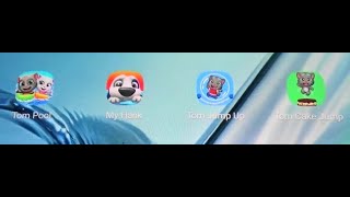 Talking Tom Pool Vs My Talking Hank Vs Tom Jump Up Vs Tom Cake Jump