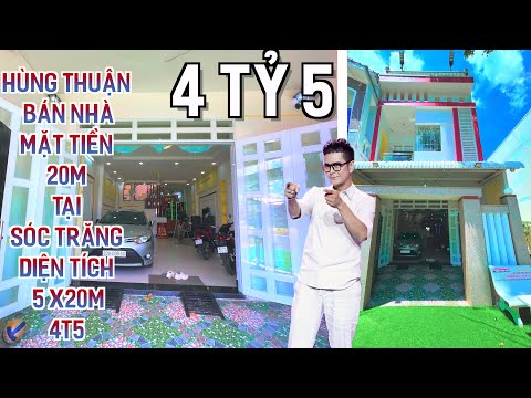 Bán Nhà đường Trần Hưng Đạo Tp Sóc Trăng| 5 x20 |Thổ Cư 100%|2 PN-2Phòng Khách-3NVS|4T5 còn TL