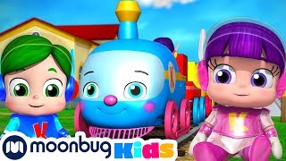 Learn Colors With Kiyi Trains Chuu Chuu Trains For Children Train Song Moonbug For Kids