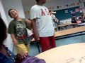 Fight between asian guy and spanish guy at a camp