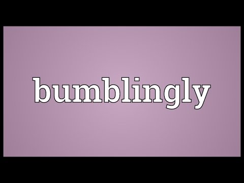 Header of bumblingly