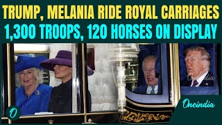 Trump & King Charles Iii Ride Together In Irish Carriages Unprecedented Windsor Royal Procession