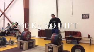 Jiri Orsag (Czech Republic) clean from blocks 250Kg!