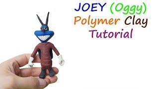 How To Make Oggy And The Roaches Joey Character Polymer Clay Tutorial