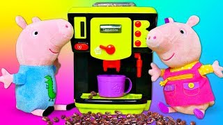 Çocuklar Için Eğitici Video. Peppa Pig Türkçe. Peppa Ailesi Kahve Makinesi Alıyor