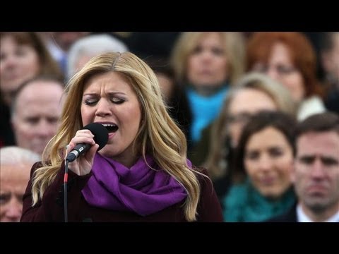 Kelly Clarkson Performs at Obama Inauguration