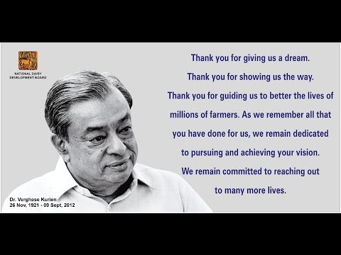 a tribute to verghese kurien Paying homage to father of white revolution in india dr verghese kurien tribute to verghese kurien amul ad-campaign was started by dr verghese. a tribute to verghese kurien Paying homage to father of white revolution in india dr verghese kurien tribute to verghese kurien amul ad-campaign was started by dr verghese.