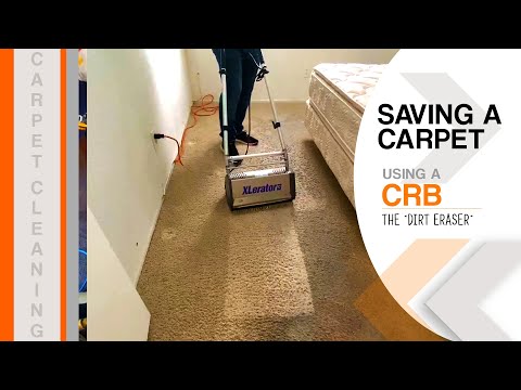 SAVING A CARPET USING A CRB: MAGIC ERASER!!!
