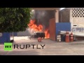 Masked protesters attack police station, detain 4 cops, burn cars in Mexico