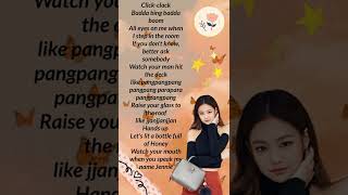 Jennie's Boombayah Rap english lyrics 💜... #Blackpink