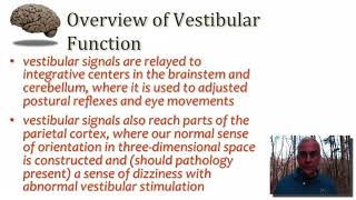 Vestibular System Central Processing Part 1