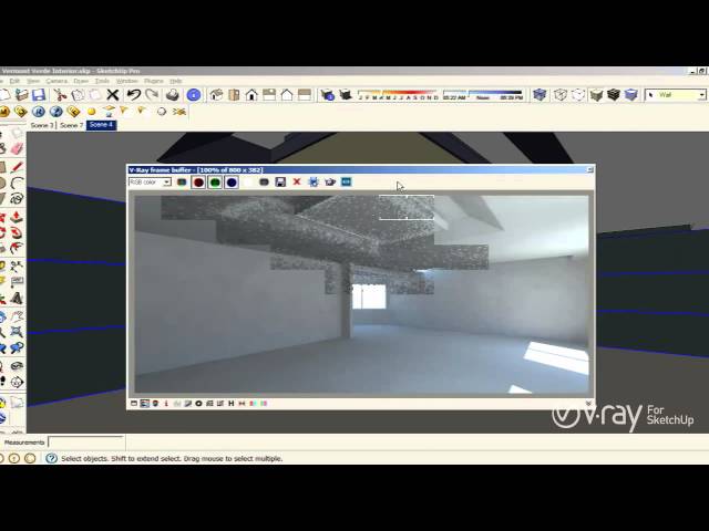 Клип V-Ray for SketchUp - Interior Illumination - tutorial онлайн.