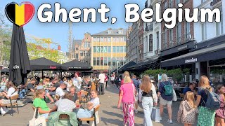 4K Walking Tour In Ghent, Belgium Peaceful Ambient Sounds 60 Fps City Exploration