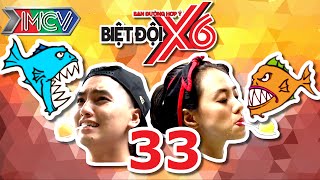 BIỆT ĐỘI X6 | Tập 33 | Sao Việt bấn loạn với thử thách vừa ngậm bóng bàn vừa cho cá rỉa | 260816