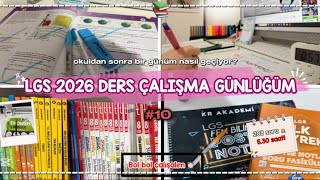 Lgs 2026 Ders Çalişma Günlüğüm Okuldan Yorucu Bir Gün Sonra Nasıl Çalışıyorum?