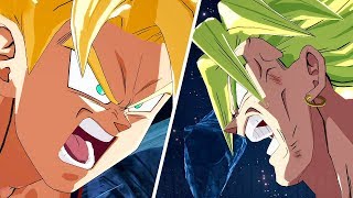 DRAGON BALL FighterZ - Goku kills Broly Dramatic Finish (English/Japanese) @ 1440p (60???) HD ?