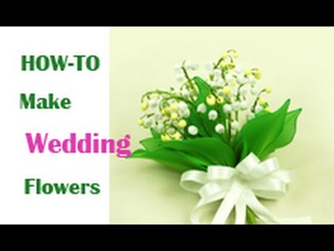 DIY Instruction Handmade Lily of the Valley Wedding Bouquet with Nylon 