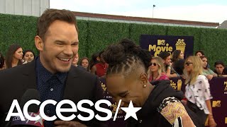 Chris Pratt & Lena Waithe Talking Their MTV Movie & TV Awards Honors Is The Best Thing Ever Chris Pratt & Lena Waithe Talking Their MTV Movie & TV Awards Honors Is The Best Thing Ever