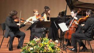 Schumann- Quintet Op.44. Aviv String Quartet W Naomi Kudo, Piano.