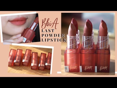 Swatch & Review 6 Màu Son BBIA LAST POWDER LIPSTICK | Trang