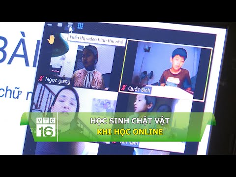 Học sinh chật vật khi học online | VTC16