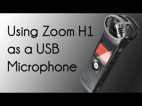 How to use Zoom H1 as a USB microphone and get best quality