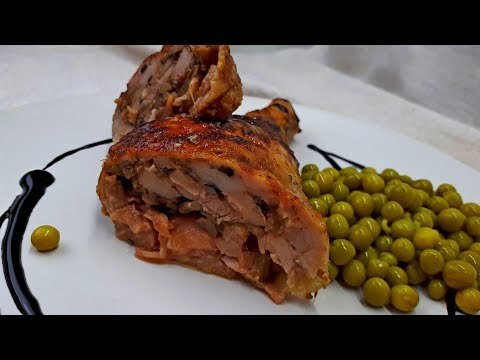 Куриные Ножки (Окорочка) Фаршированные. Праздничные Рецепты из Курицы. Куриные Ножки (Окорочка) Фаршированные. Праздничные Рецепты из Курицы.