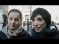 Gay, bacio saffico a Montecitorio: "Monti l'amore non ha spread"