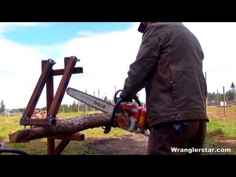 A Better Way To Cut Firewood - YouTube