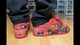 Watch Me Customize Nike Sb Dunk Low Pro Wizard Of Oz... Review, Cutting Away Top Layer & On Feet