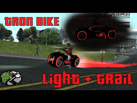 Tron Bike with Light Trail