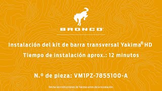 Instalación del kit de barra transversal Yakima® HD