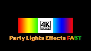 Party Lights Effects ( Fast) - Neon Colors Stroboscope 4K | 1 Hour