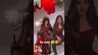 Regina Daniels Kids Wont Let Her Be At Her Birthday Makeup Session