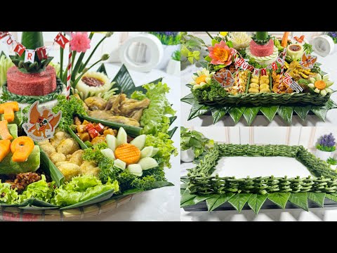 PALING MUDAH & SIMPEL‼️ 2 TUTORIAL MEMBUAT ALAS TUMPENG UNTUK LOMBA AGUSTUSAN