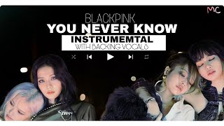 Blackpink - You Never Know (Official Instrumental With Backing Vocals)