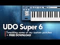 UDO Super 6: custom patches + FREE download