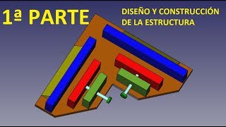 Como hacer prensa esquinera o escuadra angular - 1ª Parte - Diseño FreeCAD y construccion estructura