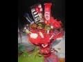 how to make chocolate & candy bouquet.