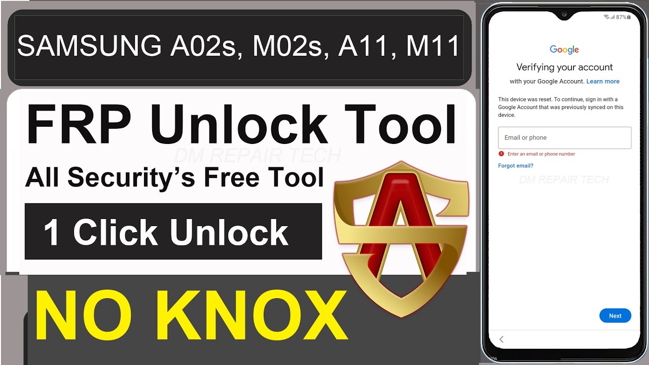 Samsung Galaxy A02s, M02s, A11, M11 Frp Bypass Google Samsung Galaxy A02s, M02s, A11, M11 Frp Bypass Google