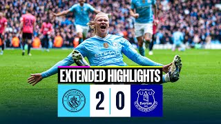 EXTENDED HIGHLIGHTS | Man City 2-0 Everton | Haaland breaks strong Everton defen